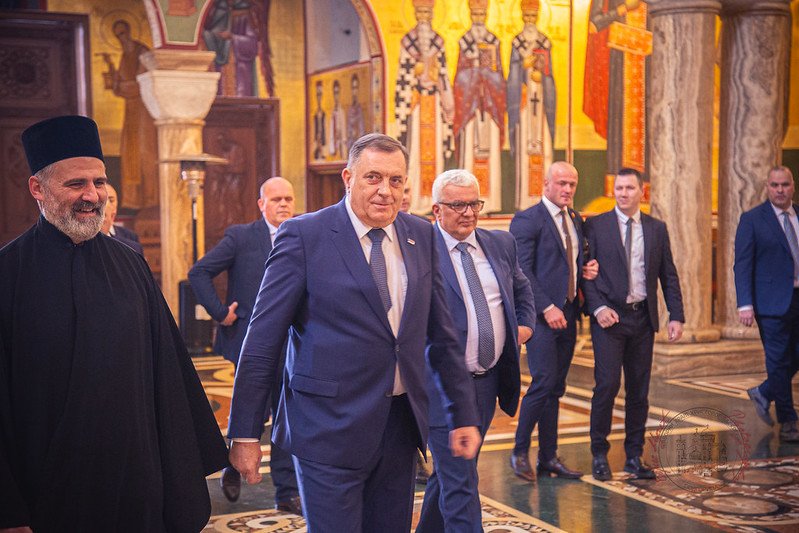 Dodik sa Mandićem posjetio Hram: SPC ključna za identitet i opstanak srpskog naroda u Crnoj Gori, Srpskoj i u Srbiji