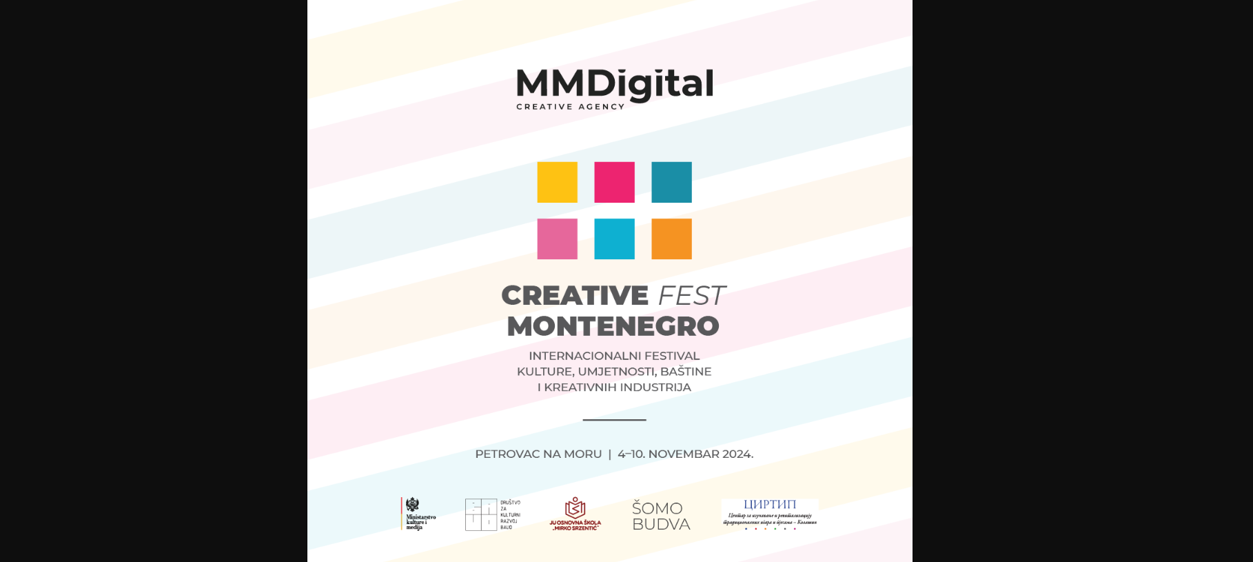 Festival “Creative Fest Montenegro” od 4. do 10. novembra