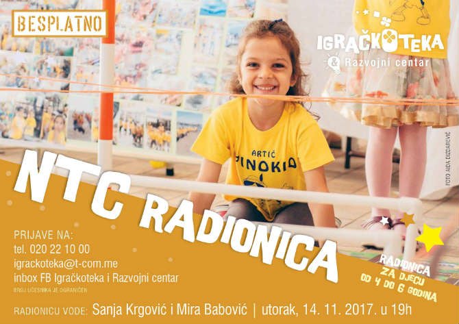 Udruženje roditelji: Naredne sedmice dvije radionice za najmlađe
