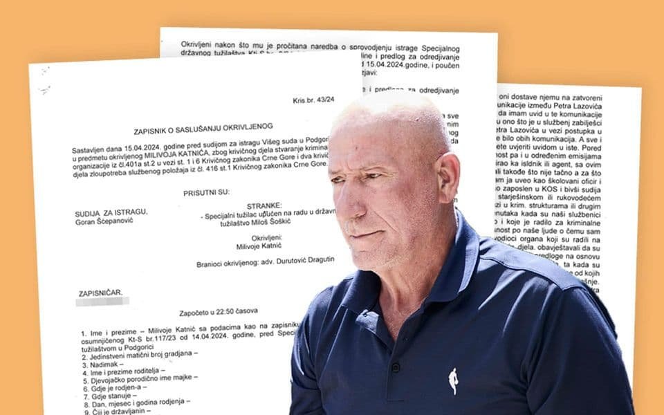 Katnić pred Višim sudom: Damjanović potvrdio da je za Belivuka i Miljkovića vođena međunarodna akcija