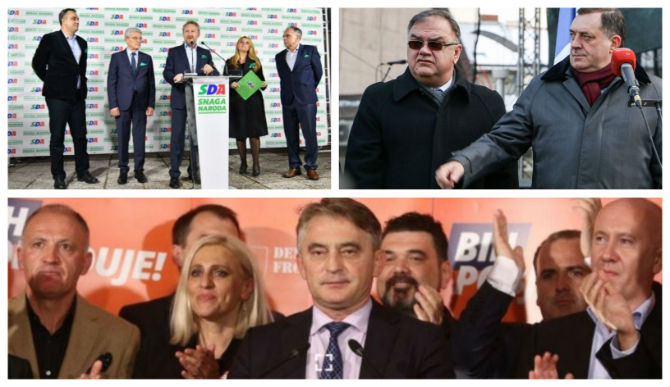 BiH: SDA slavi pobjedu Džaferovića, Komšić i Dodik proglasili pobjedu