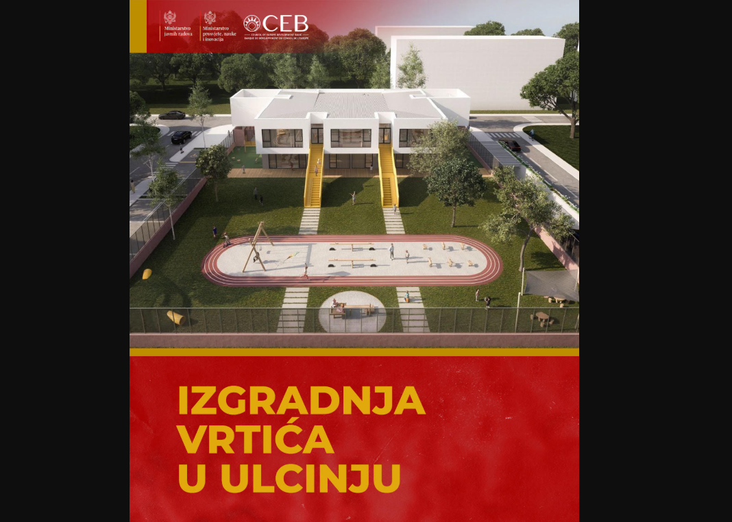 Raspisana javna nabavka za izgradnju vrtića u Ulcinju