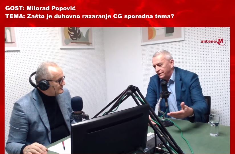 Popović: Moramo se boriti odlučnije, ima nešto što ne da Crnoj Gori da nestane