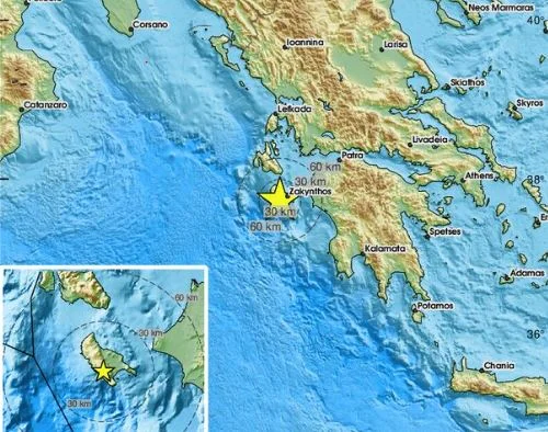Treslo se tlo u Grčkoj: Zemljotres pogodio Zakintos