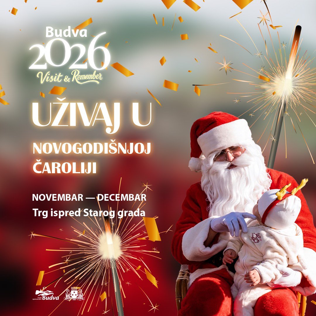 Budva ulazi u prazničnu čaroliju: Počinje novogodišnji program za najmlađe