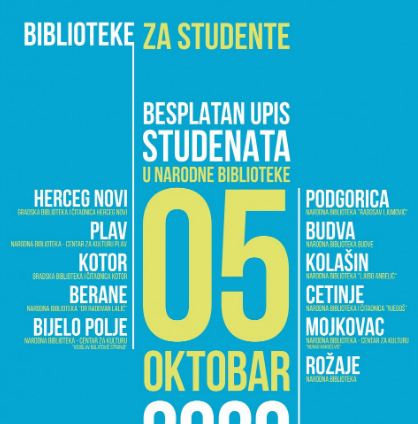 Nacionalni dan podizanja svijesti o bibliotekama: U ponedjeljak besplatno učlanjenje za sve studente