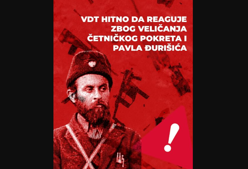 Grupa NVO traži reakciju VDT-a zbog veličanja četničkog pokreta i Pavla Đurišića