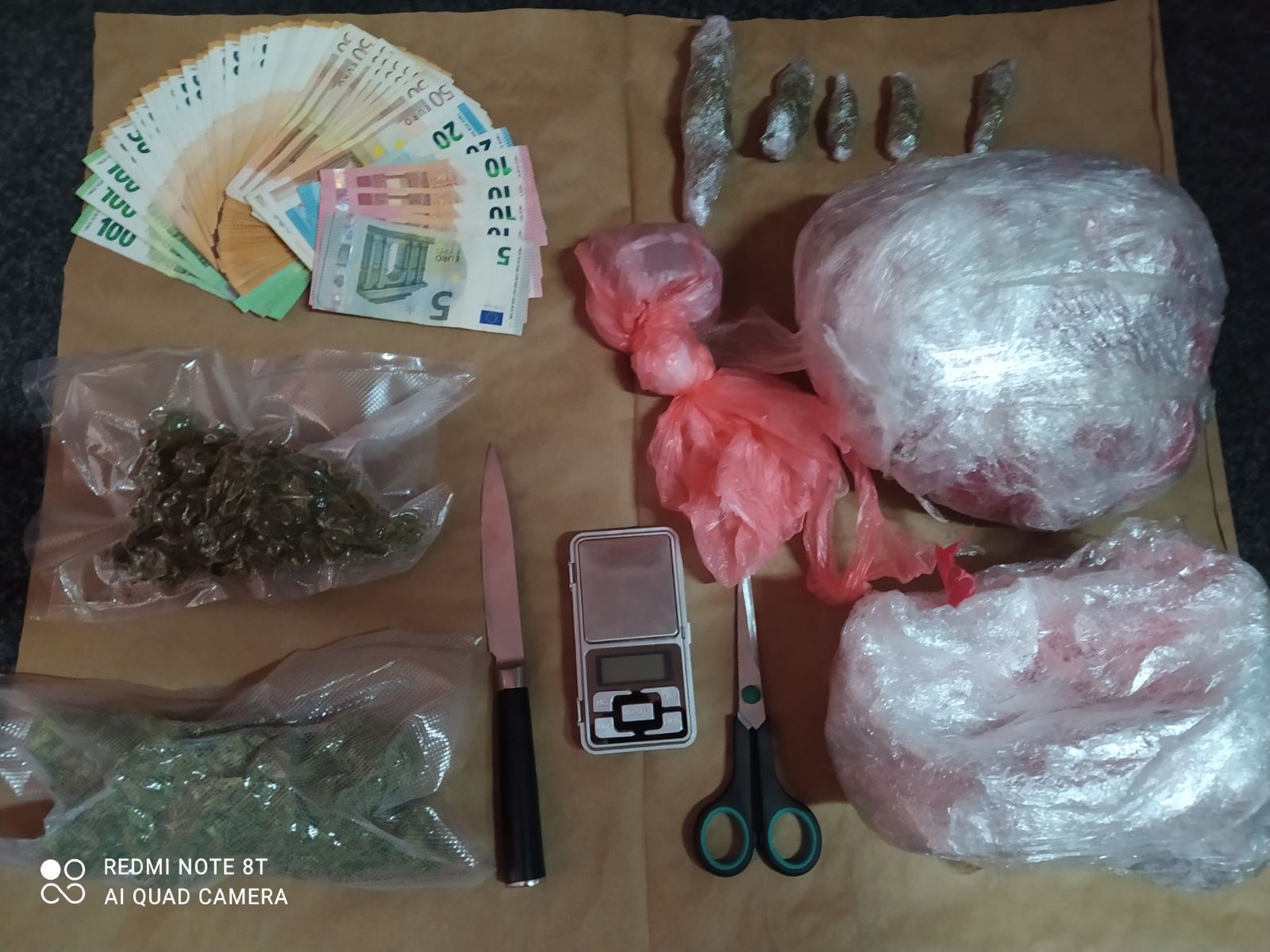 U Budvi pronađeno preko 800 grama marihuane, uhapšen osumnjičeni