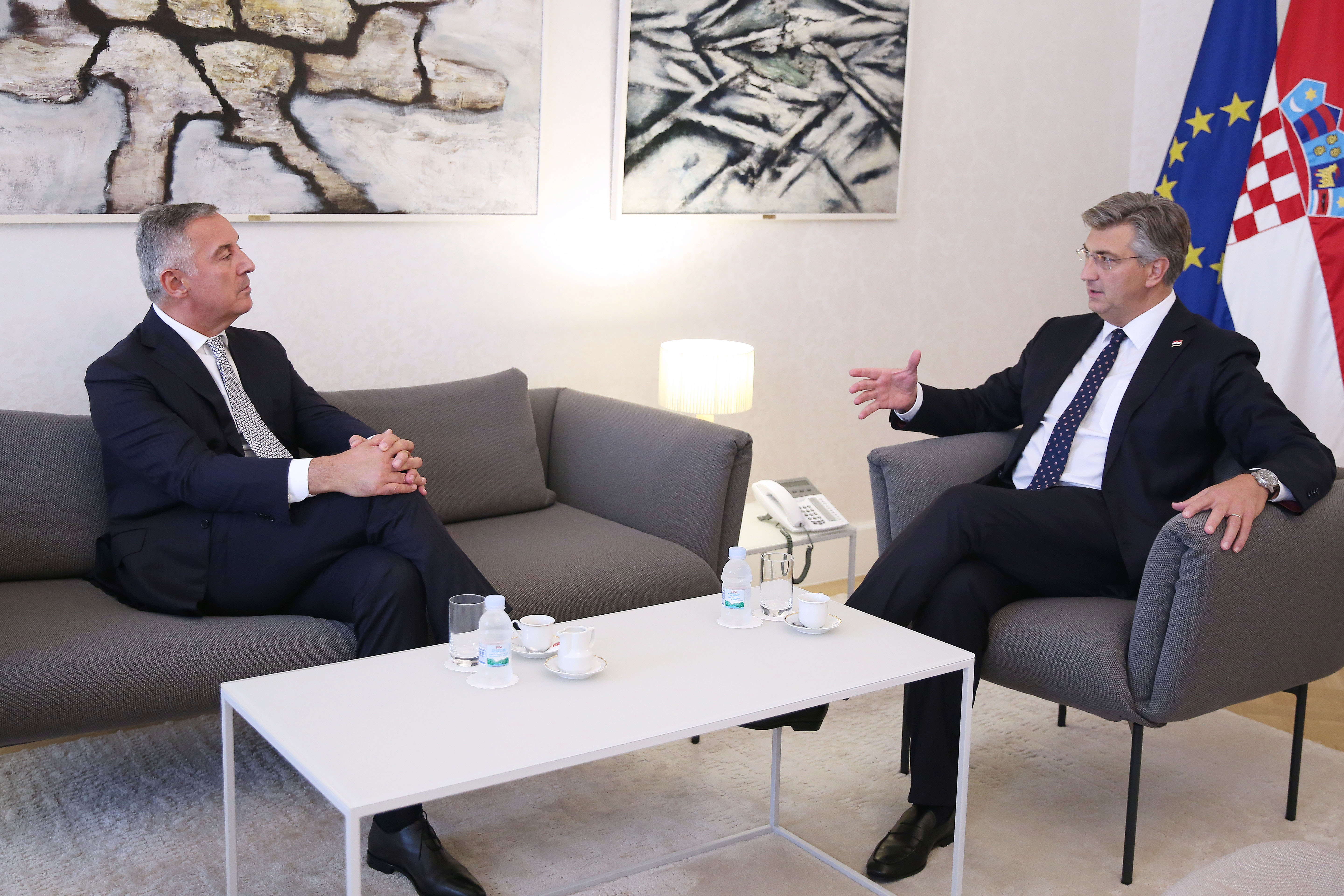 Plenković ugostio Đukanovića: Nećemo dozvoliti da opasni eksperimenti ugroze region