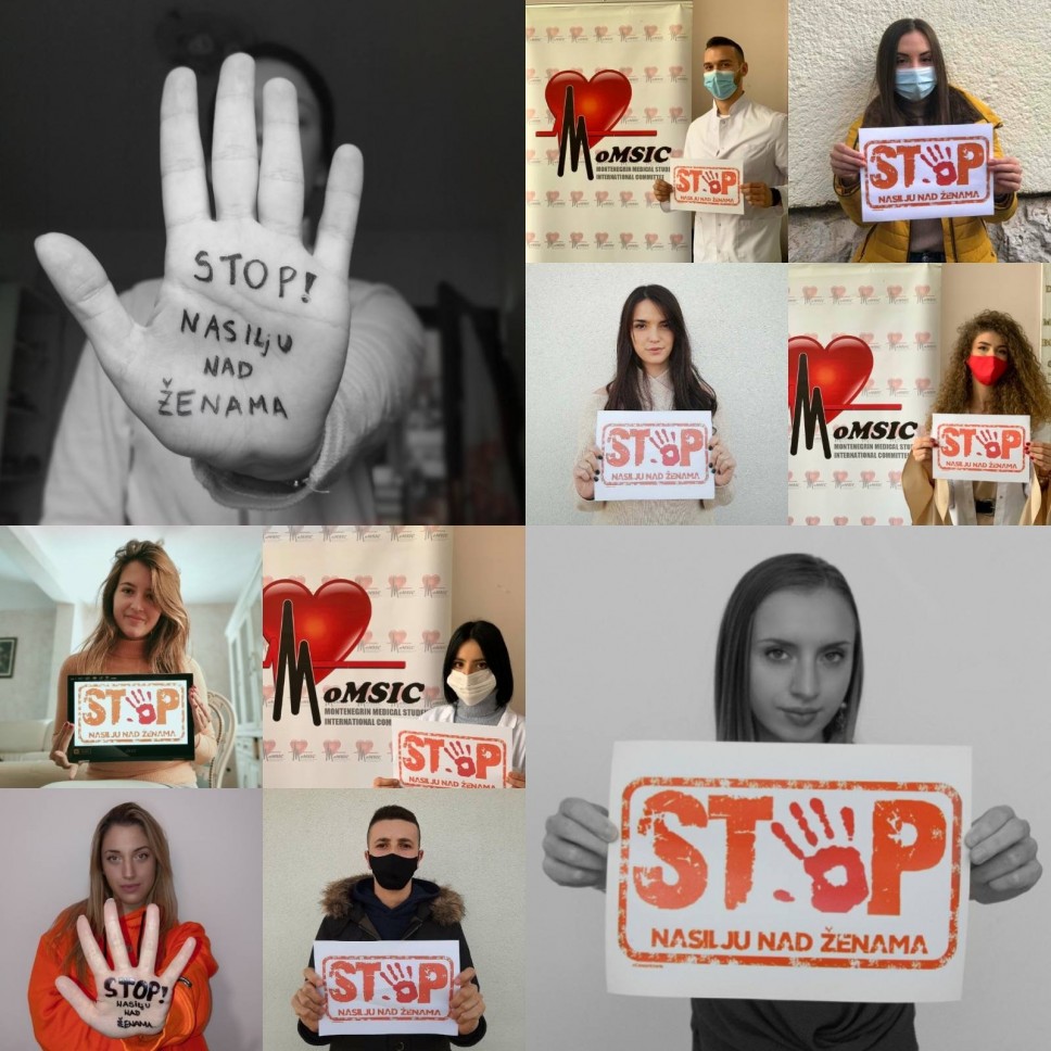 Studenti Medicinskog fakulteta realizovali kampanju: Stop nasilju nad ženama