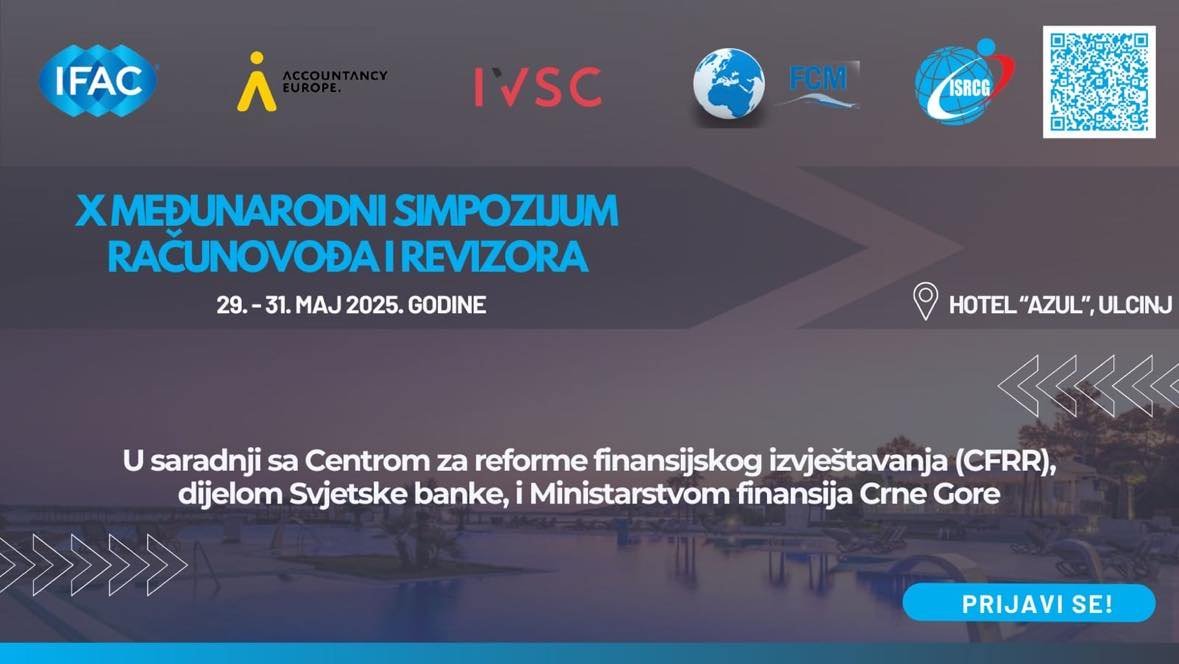 Naredne sedmice Međunarodni simpozijum računovođa i revizora Crne Gore