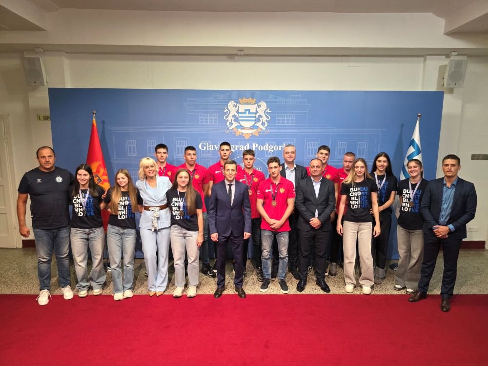 Mujović upriličio prijem za osvajače medalja na evropskim prvenstvima