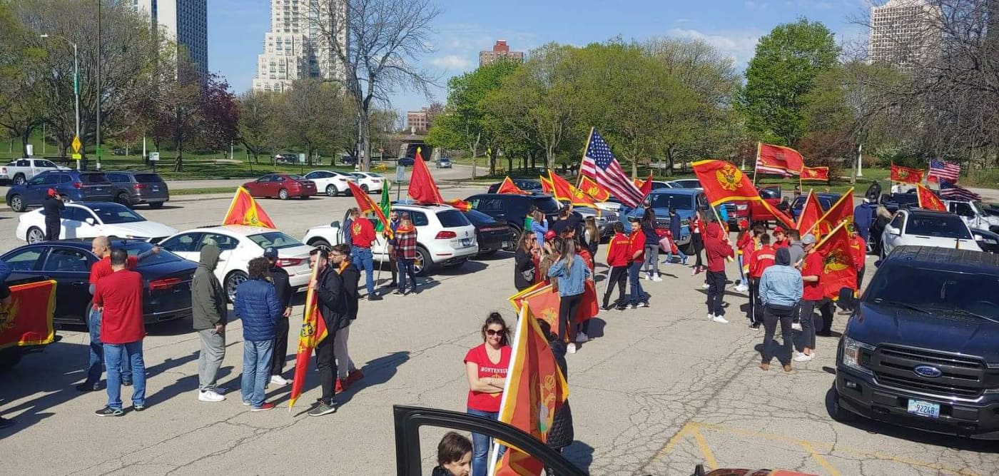 Pogledajte snimke: Podrška patriotskim skupovima u Crnoj Gori iz Čikaga