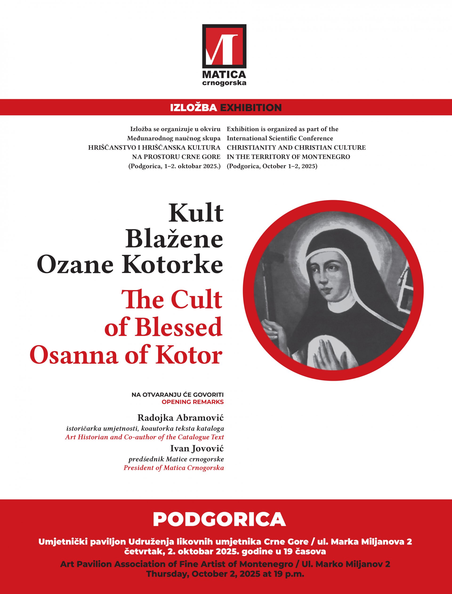 Blažena Ozana pred publikom u Podgorici