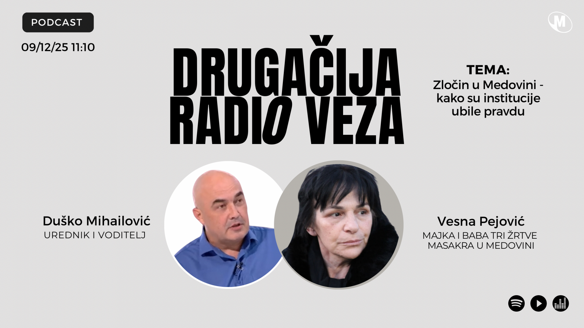 Vesna Pejović gošća DRV: Zločin u Medovini - kako su institucije ubile pravdu