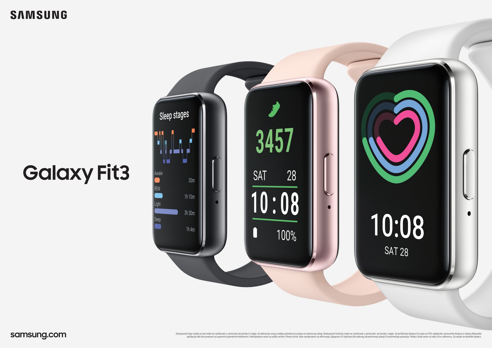 Samsung predstavlja novu i poboljšanu fitness narukvicu, Samsung Galaxy Fit3