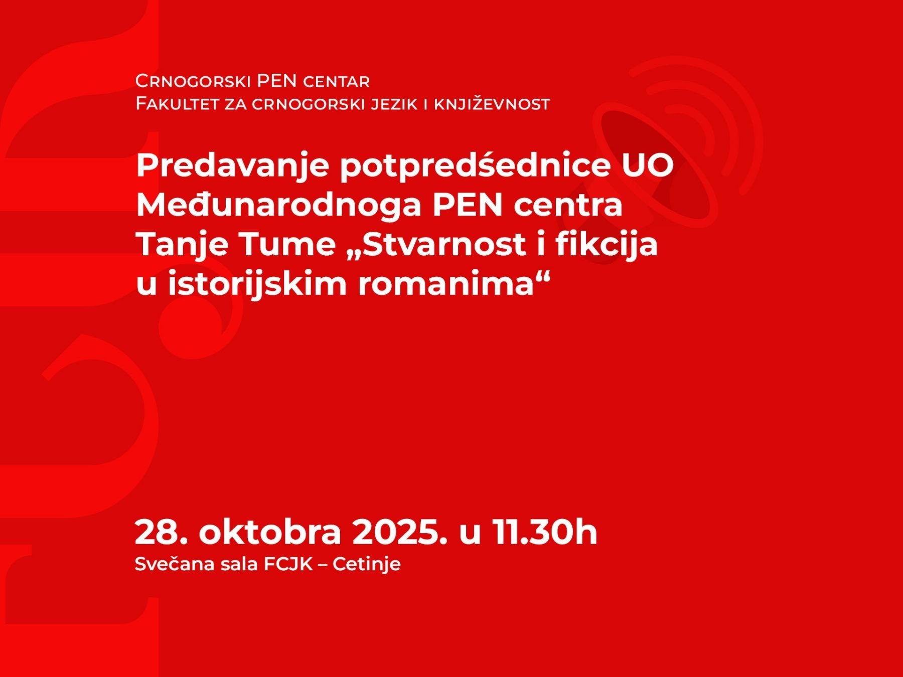 Gostujuće predavanje Tanje Tume na Fakultetu za crnogorski jezik i književnost