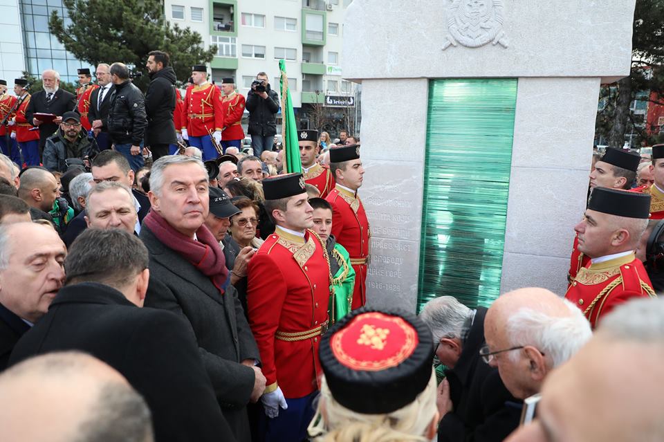 Đukanović otkrio spomenik crnogorskim komitama: Nijesu pristajali ni na tuđinsko, ni na savezničko ropstvo i poniženje