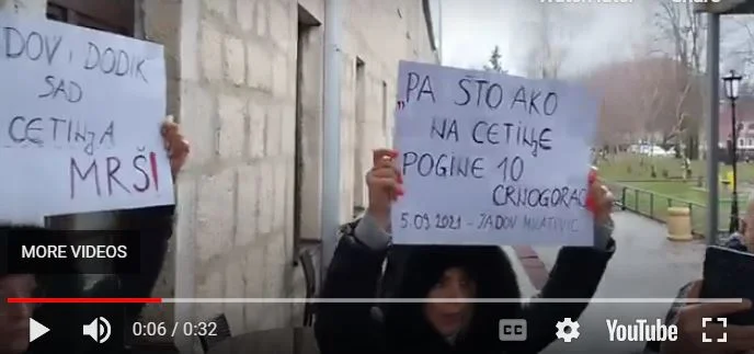 Saopštenje grupe građana Cetinja: Da smo htjeli da mu zabranimo, ne bi ušao ni u Cetinje