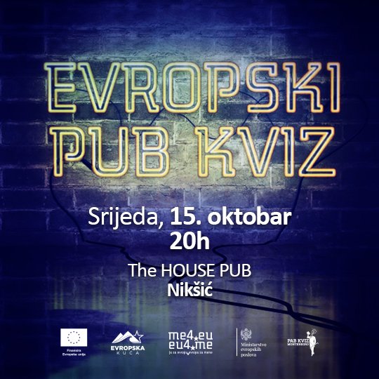 Evropski pub kviz ponovo kreće - prva stanica Nikšić