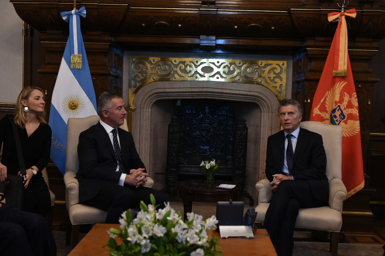 Đukanović sa predsjednikom Argentine: Crnogorska zajednica trajan most između naroda i država