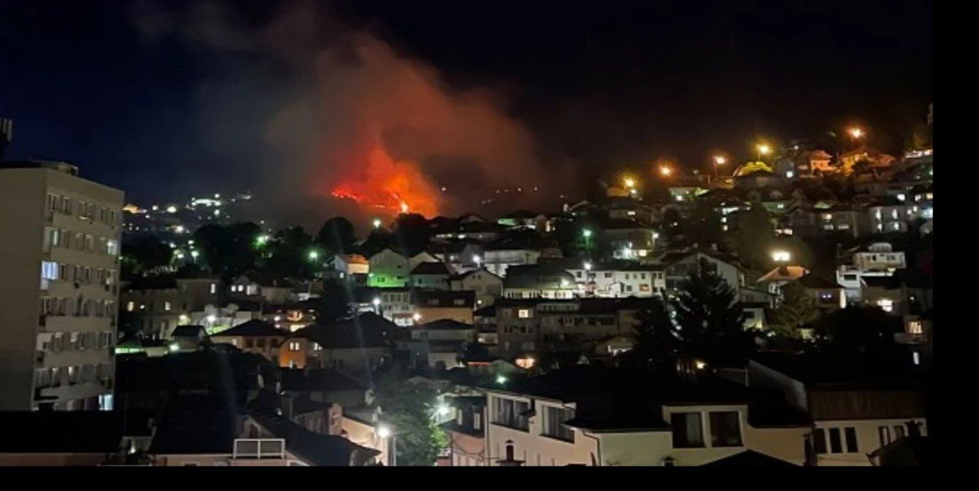 Veliki požar u Sarajevu, vatromet zapalio nisko rastinje i šumu