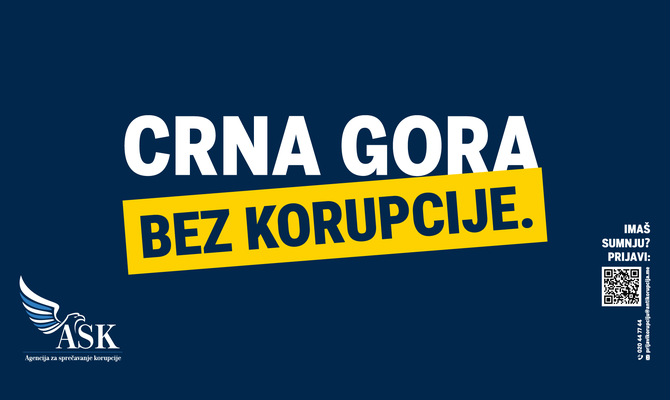 ASK pokrenula nacionalnu kampanju „Crna Gora bez korupcije“