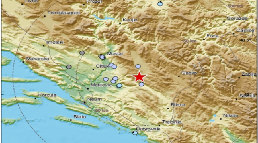 Zemljotres potresao Bosnu i Hercegovinu
