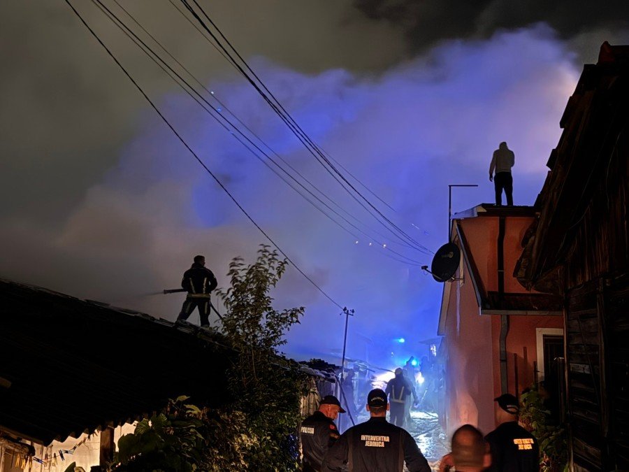 Podgorica: Ugašen požar većih razmjera u blizini centra grada