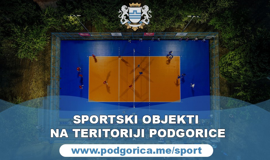 Kreirana interaktivna mapa sportskih objekata u Podgorici