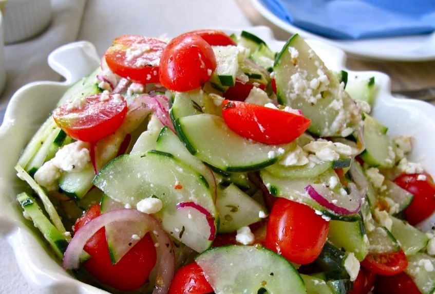 Krem salata od krastavca i paradajza