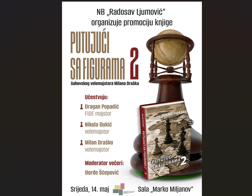 Narodna biblioteka Radosav Ljumović organizuje promociju knjige Putujući sa figurama 2