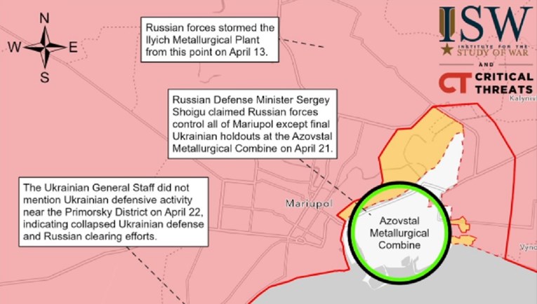 Institut za rat objavio analizu: Rusi imaju okrutan plan za civile u čeličani