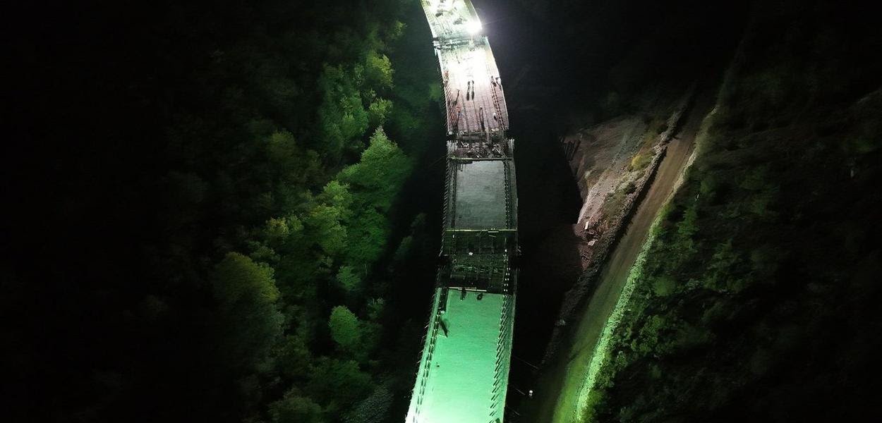 Pogledajte noćne snimke radova na putu Vrulja - Mijakovići