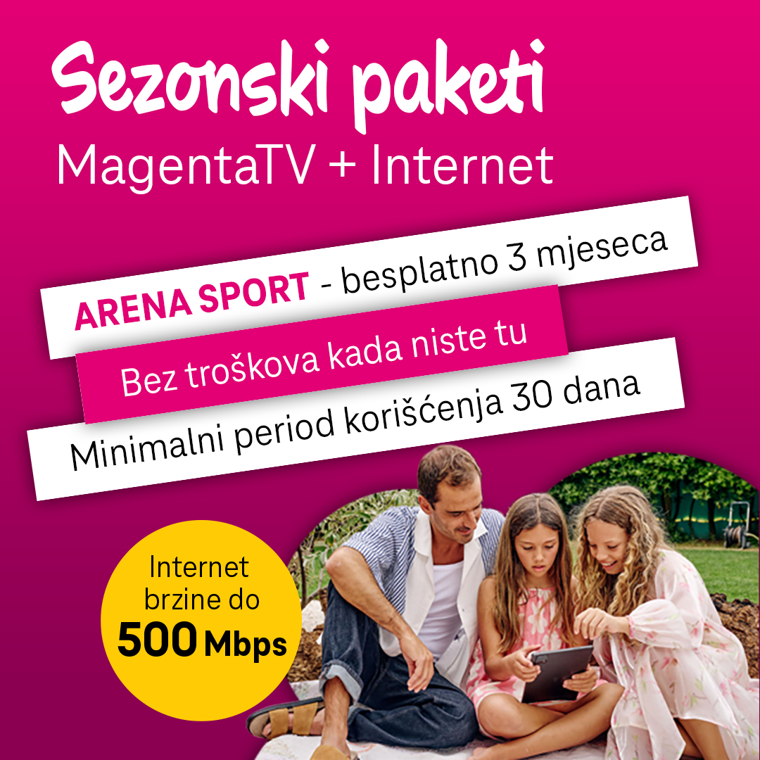 Crnogorski Telekom: Najbolje rješenje za ljeto – Internet i TV plaćate samo tokom mjeseci