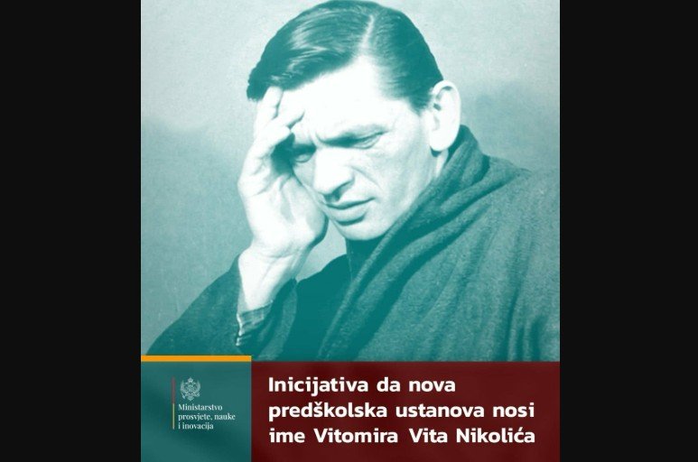 MPNI iniciralo podizanje spomen obilježja Vitu Nikoliću u Nikšiću, vrtić da nosi njegovo ime