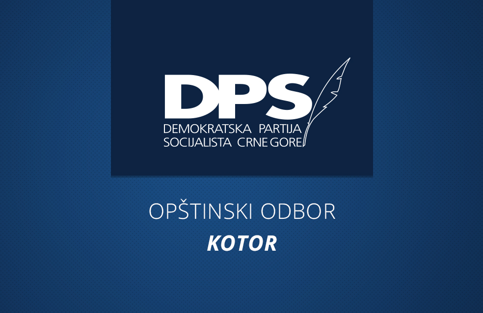 OO DPS Kotor: Đukanović predsjednik, Marković zamjenik