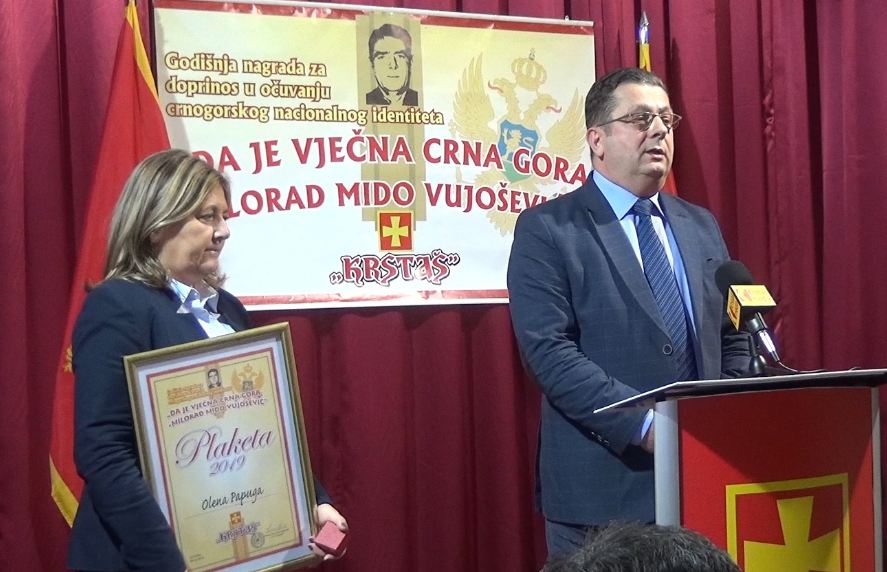 Uručena godišnja nagrada „Da je vječna Crna Gora – Milorad Mido Vujošević“