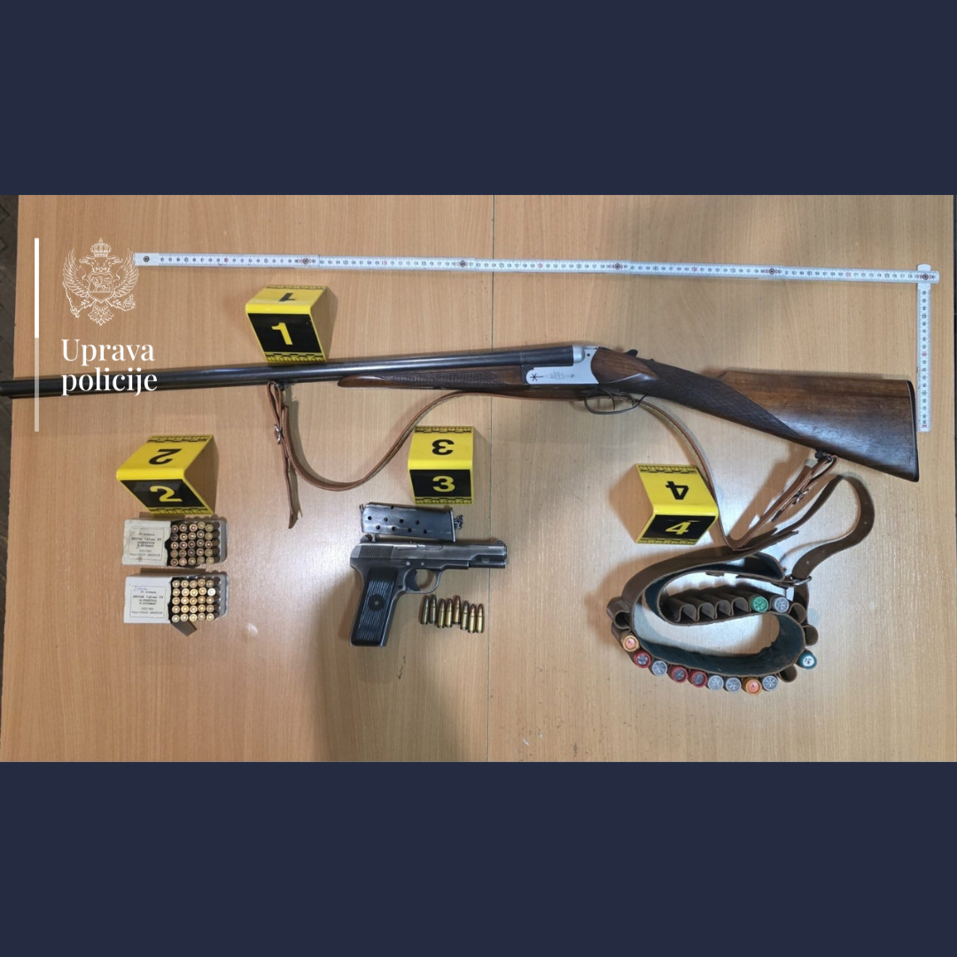 Pretresom u Bijelom Polju pronađen i oduzet pištolj, puška i municija
