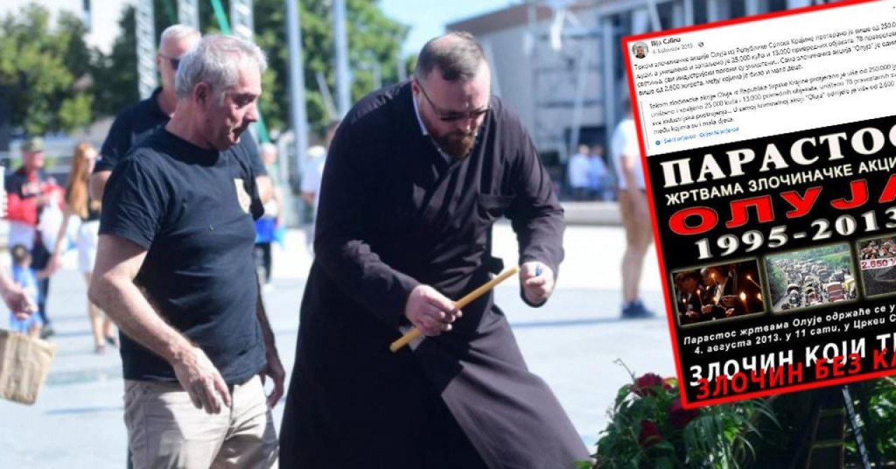 Pravoslavni sveštenik koji se poklonio braniteljima u Kninu: Četnici mi prijete smrću, SPC je doprinijela tome