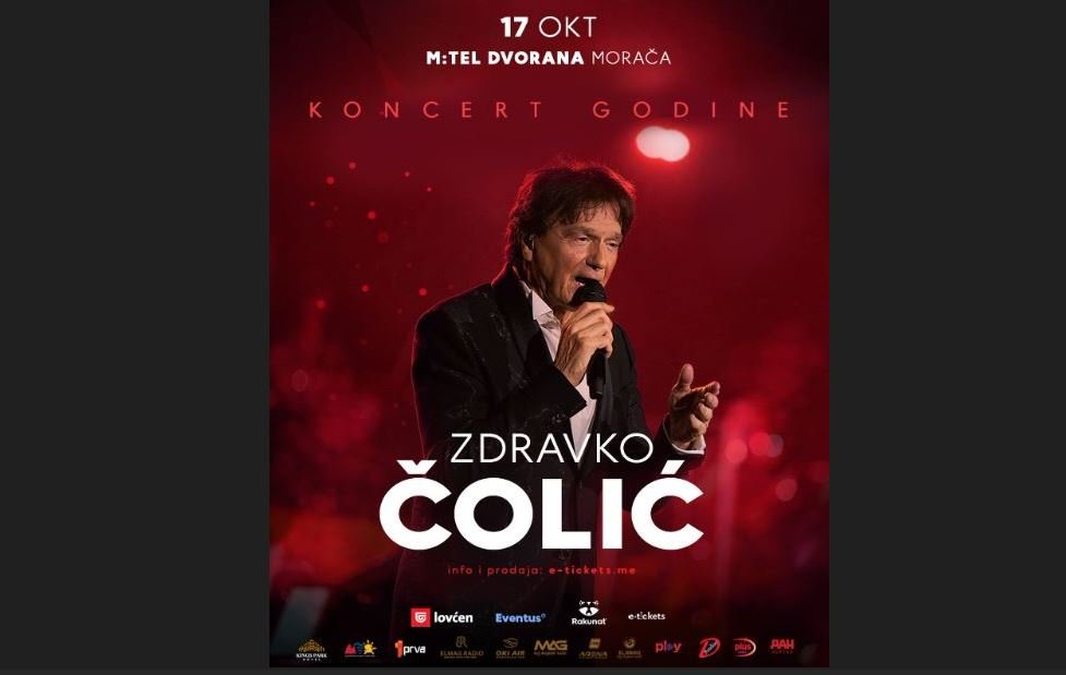 Zdravko Čolić stiže u Podgoricu – muzički spektakl kakav se ne pamti!