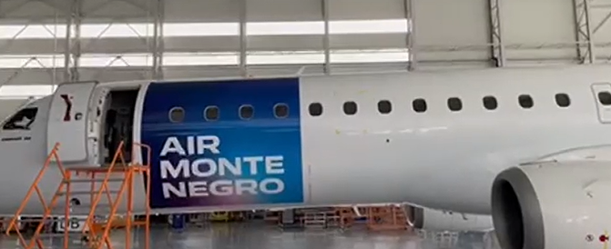 E195 na putu ka Podgorici: Prvi let i prvo kašnjenje