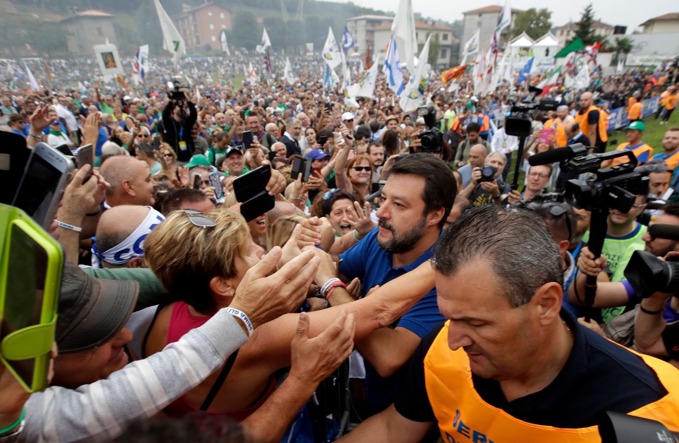 Hiljade pristalica na skupu podrške Salviniju