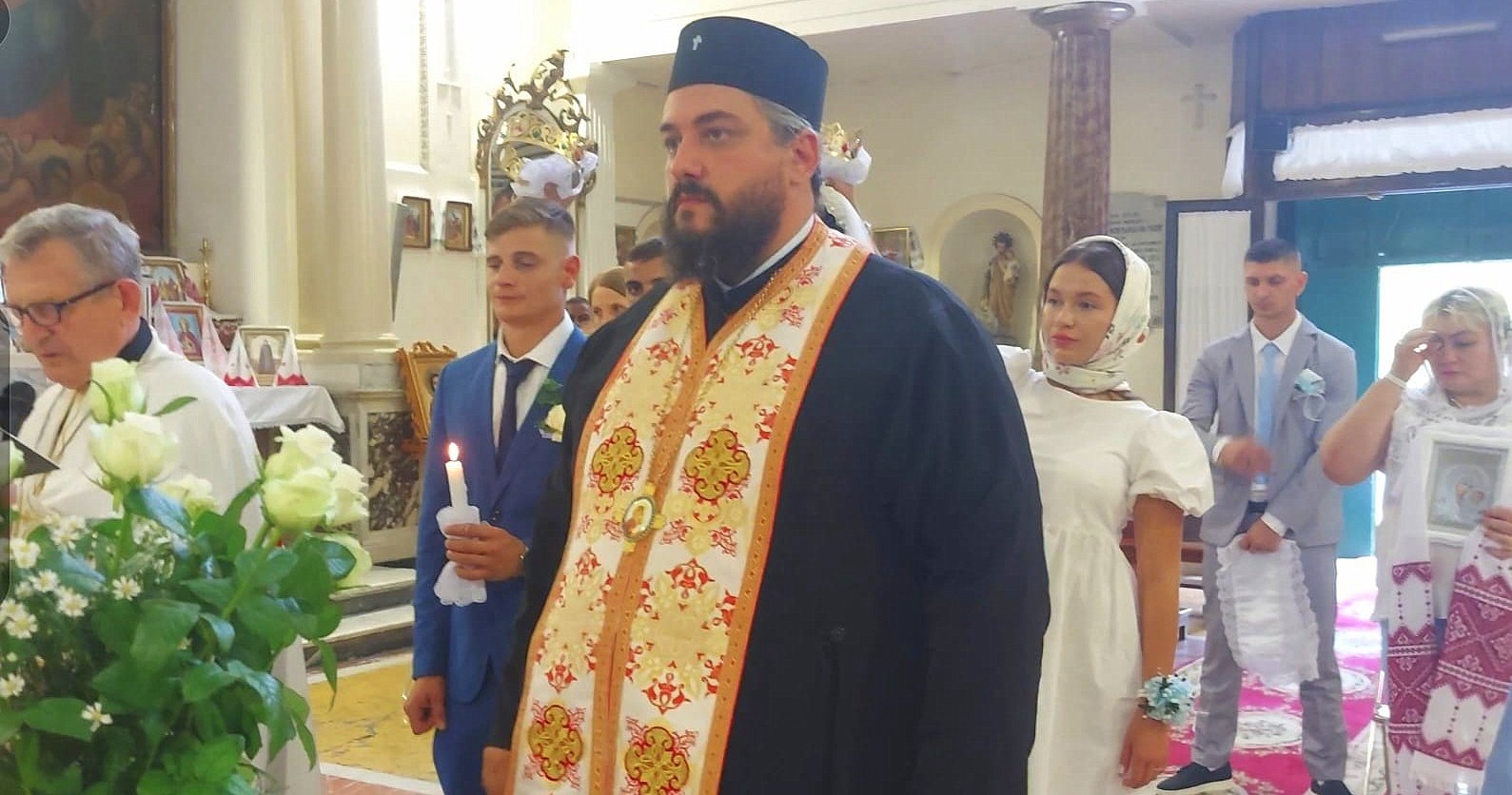 Molitve i sveta tajna vjenčanja – Boris u ukrajinskoj parohiji Svetoga Nikole u Italiji