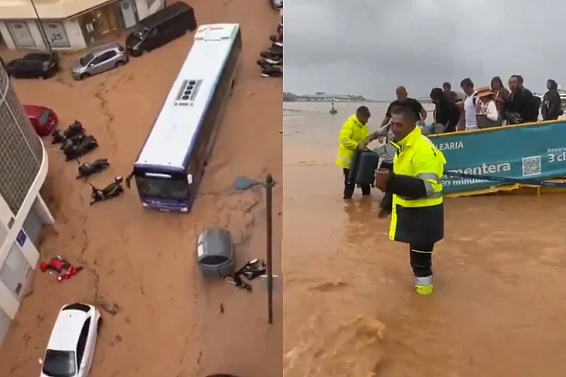 VIDEO: Snažan uragan potopio Ibicu, pod vodom i Valensija