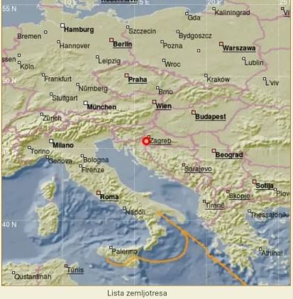 Zemljotres i u Hrvatskoj