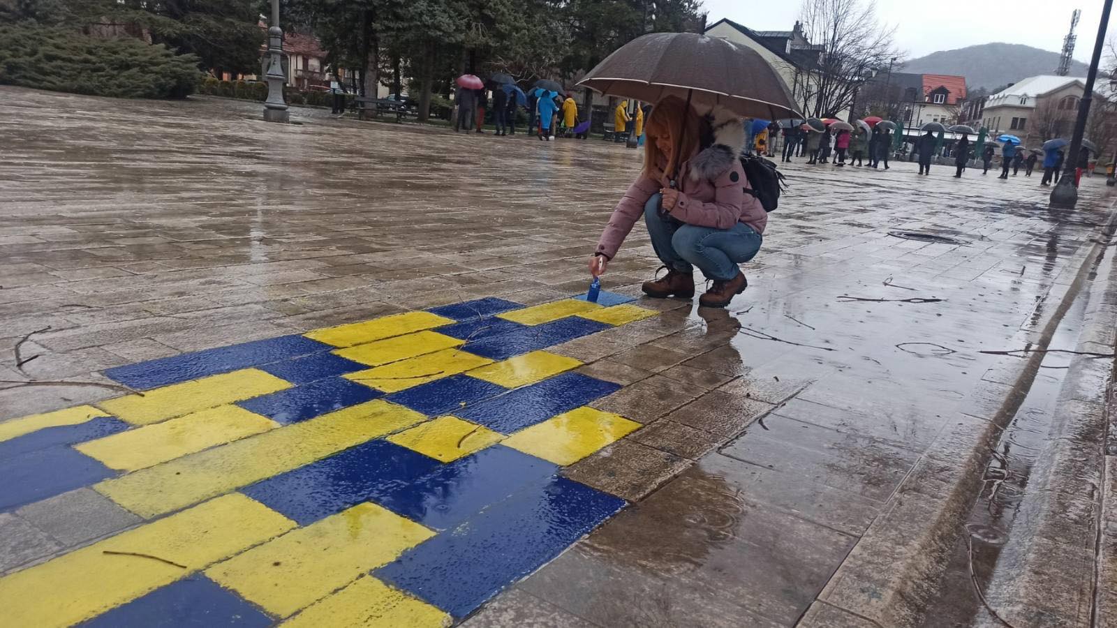 Cetinje ne mari za nevrijeme - konstantna podrška za Ukrajinu!