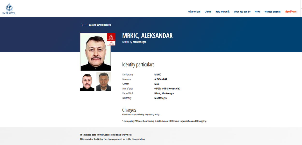 UP: Raspisana međunarodna potjernica za Aleksandrom Mrkićem