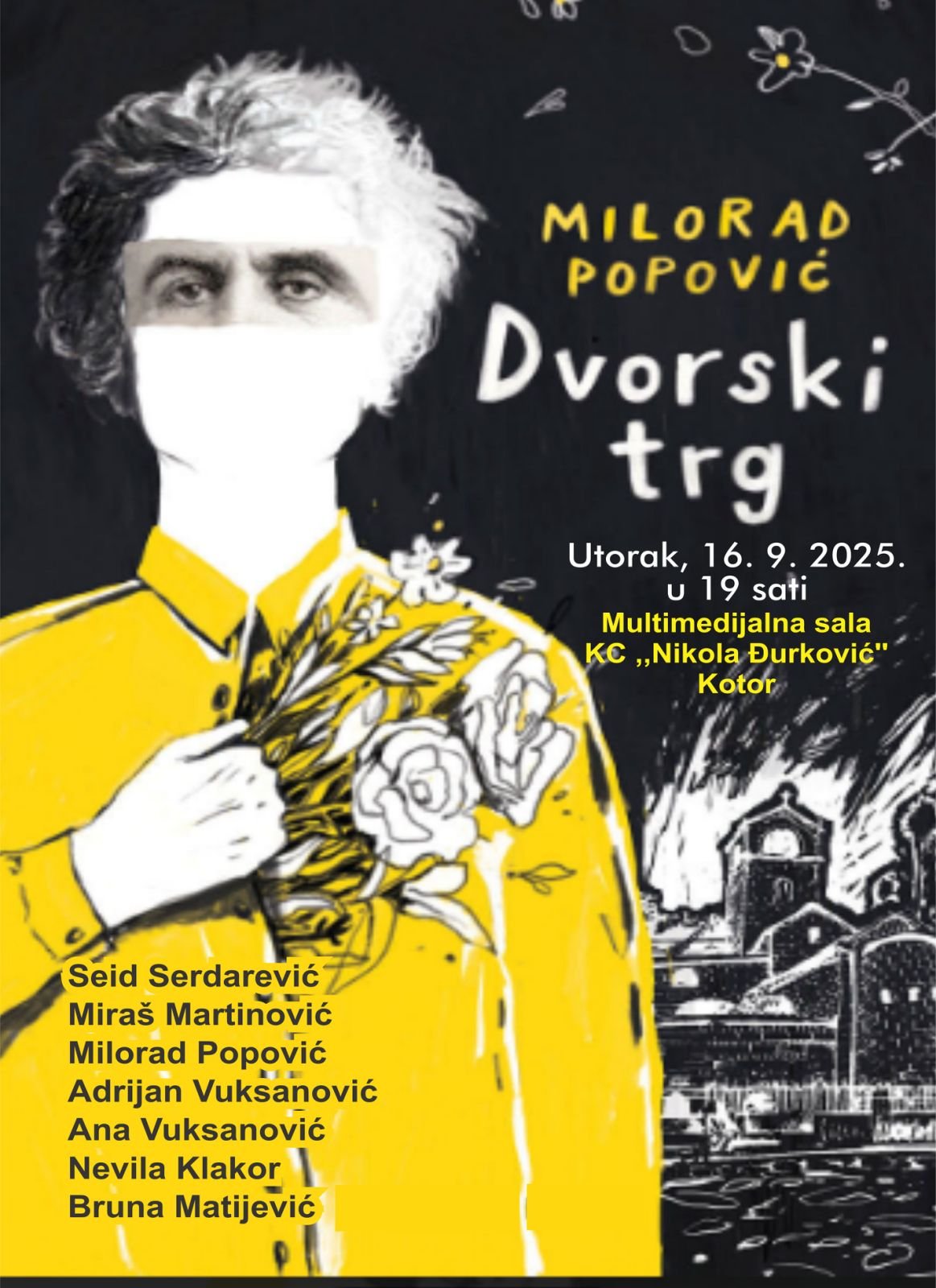 Promocija romana Milorada Popovića u Kotoru