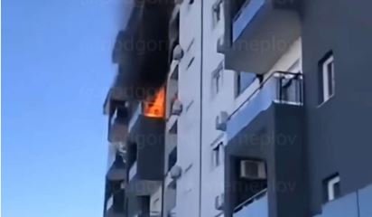 Požar u Podgorici: Gorjele stolice na terasi